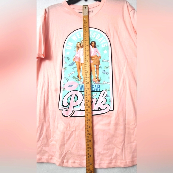 Mean Girls"On Wednesday We Wear Pink T-shirt - Size L - Picture 5 of 6